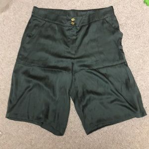 Silky Army Green shorts